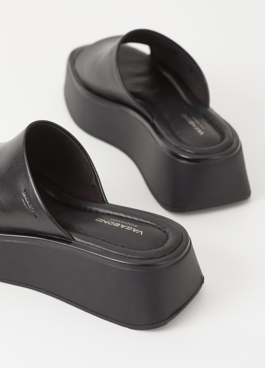 Courtney sandals Black leather