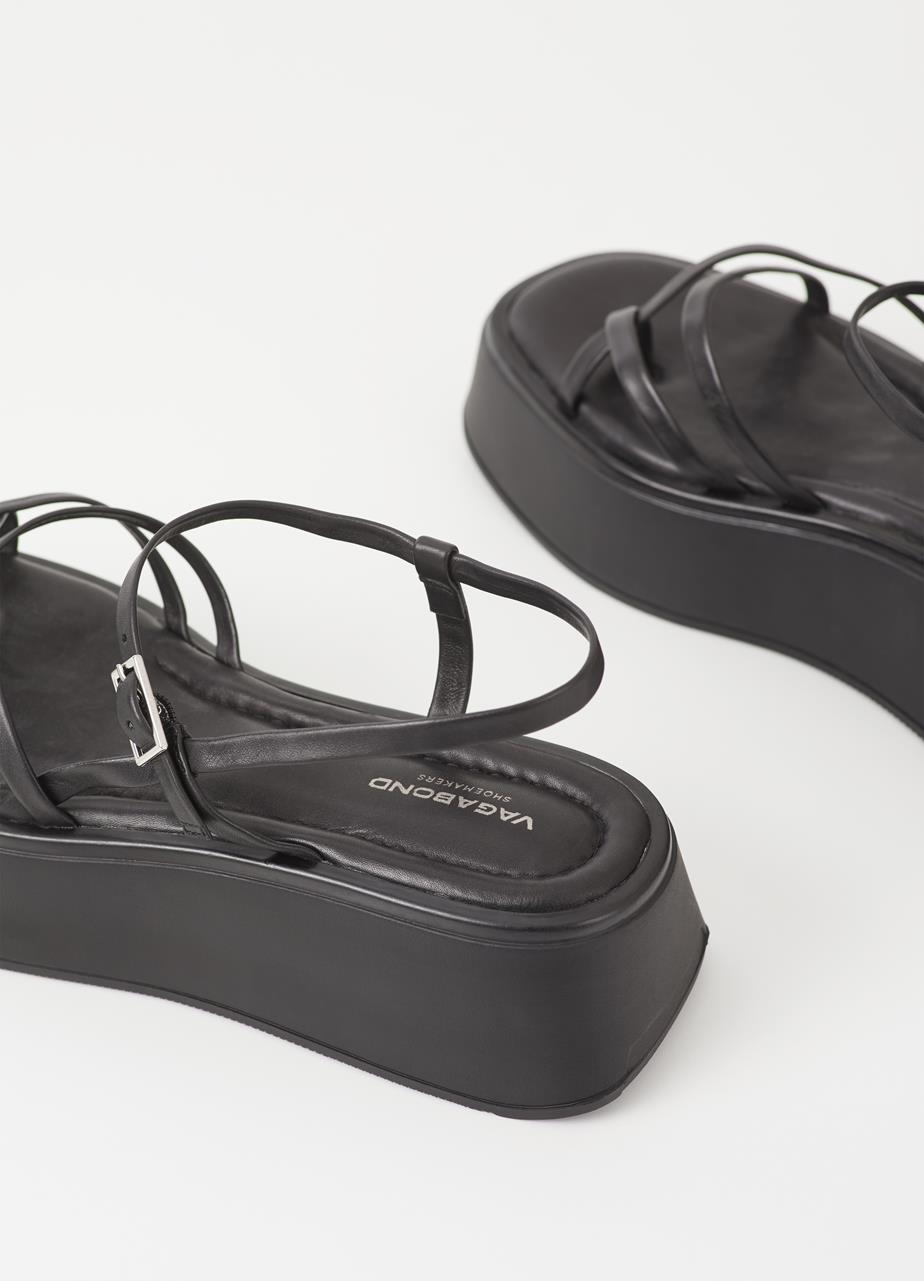 Courtney sandals Black leather