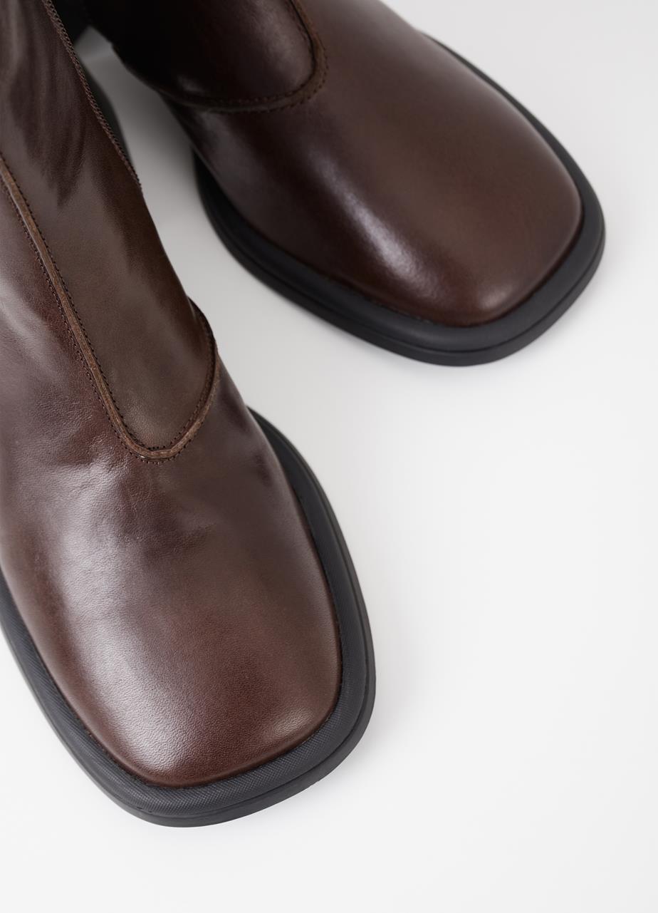 Ansie boots Dark Brown leather