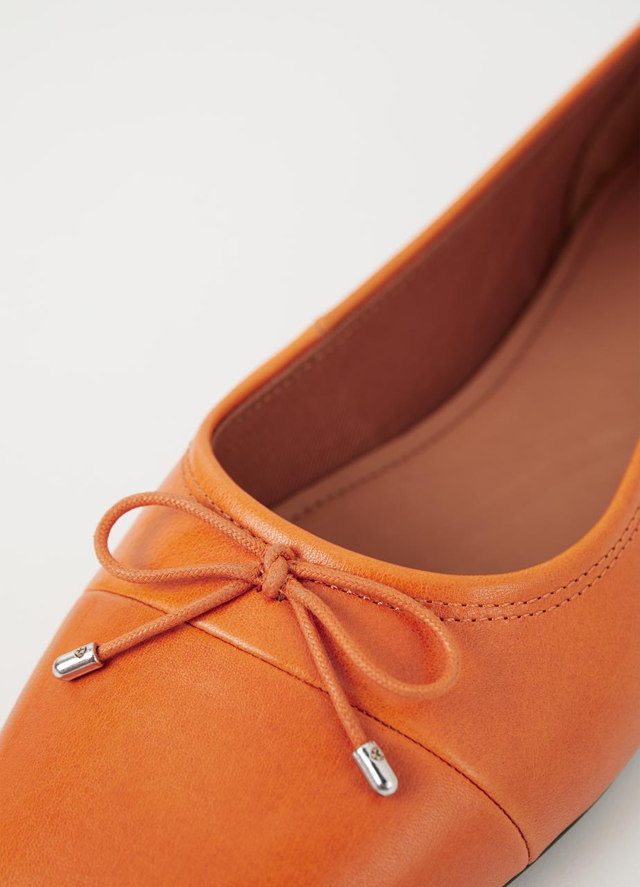 Jolin ballet flats Orange leather