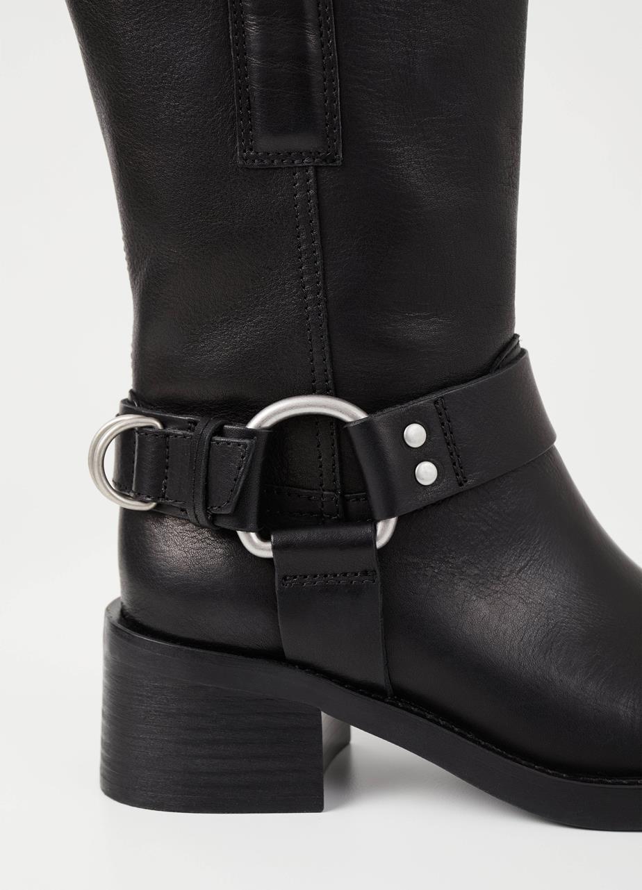 Nour tall boots Black leather