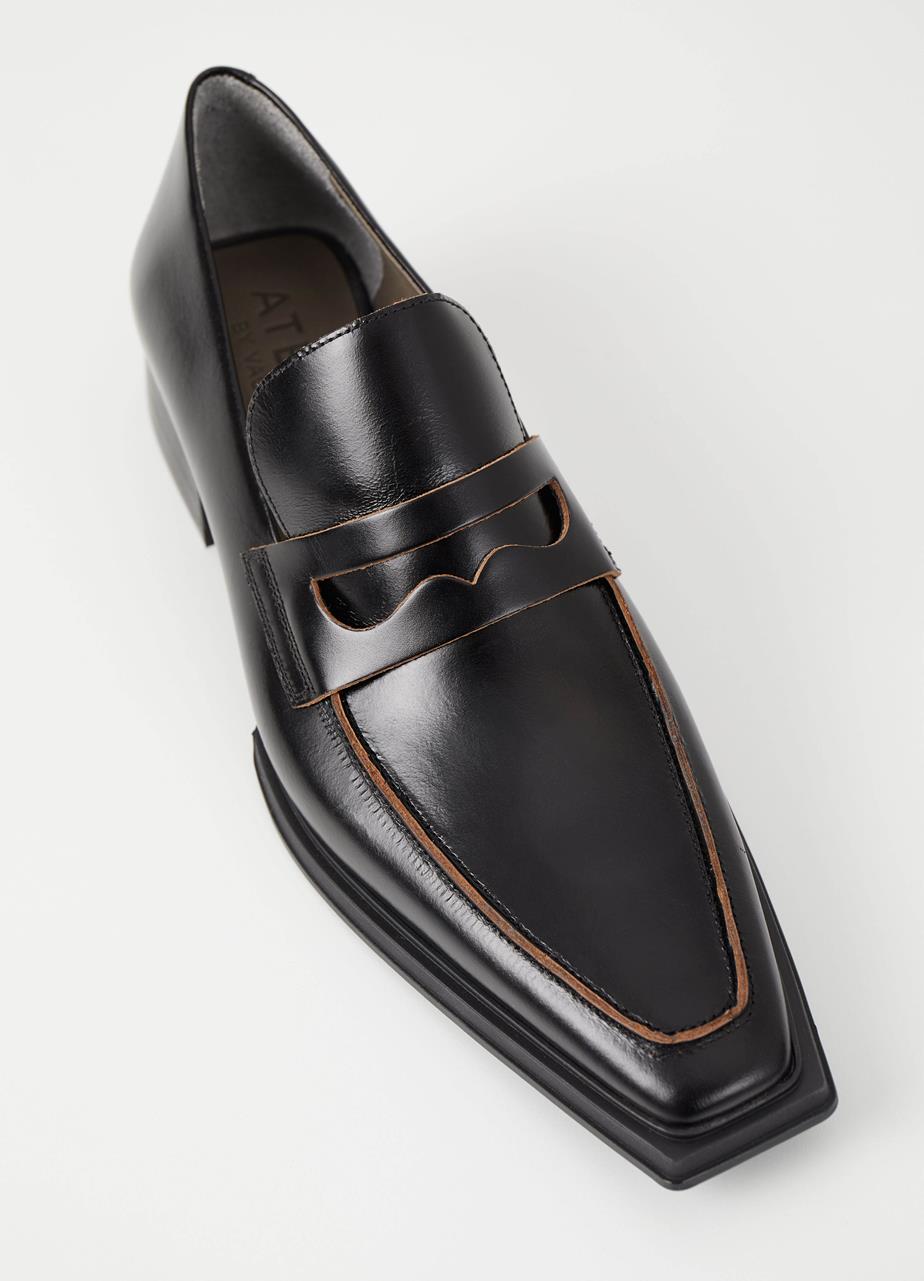 Eida loafers Black, Leather