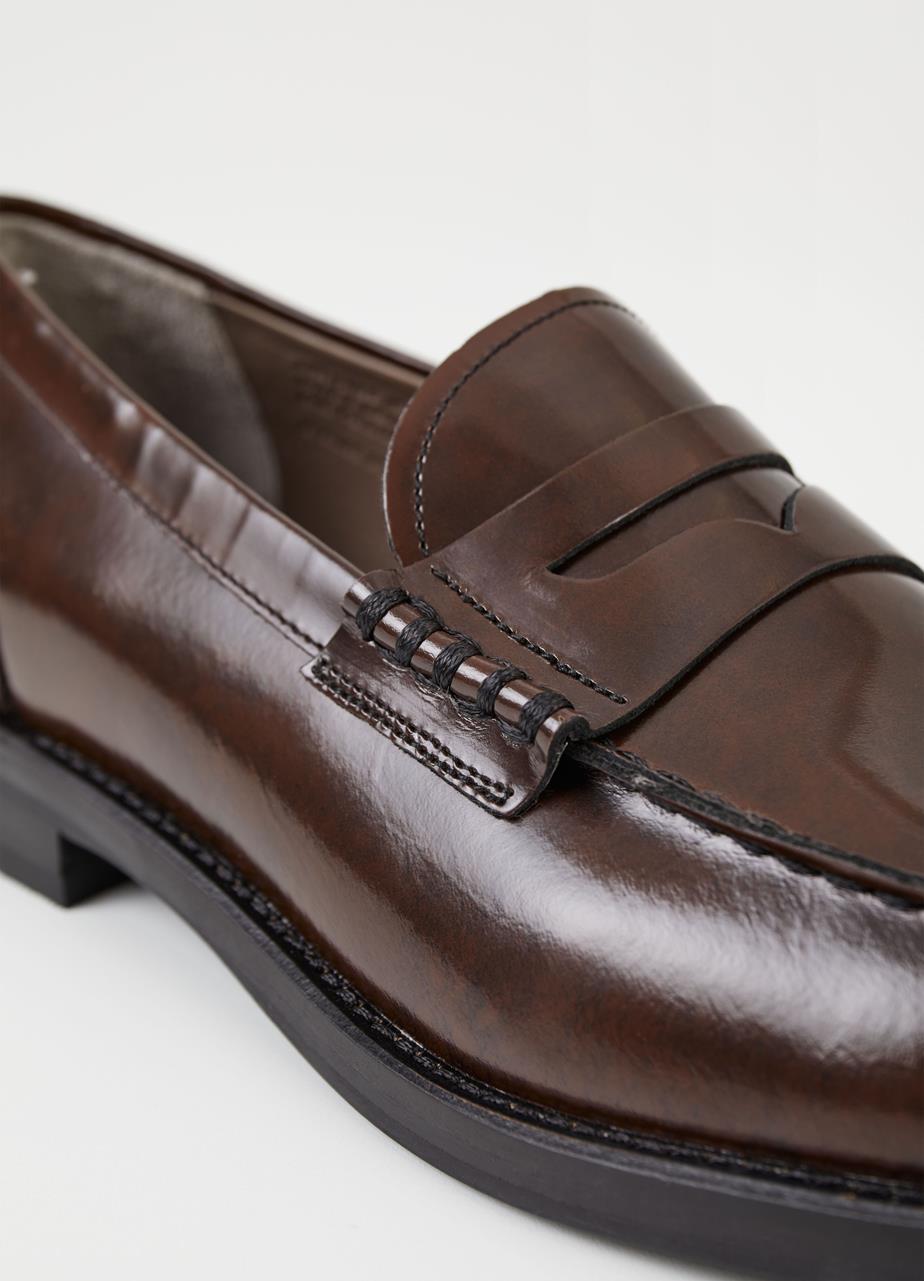Naima loafers Dark Brown polished leather