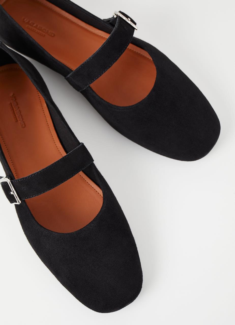 Jolin ballet flats Black suede