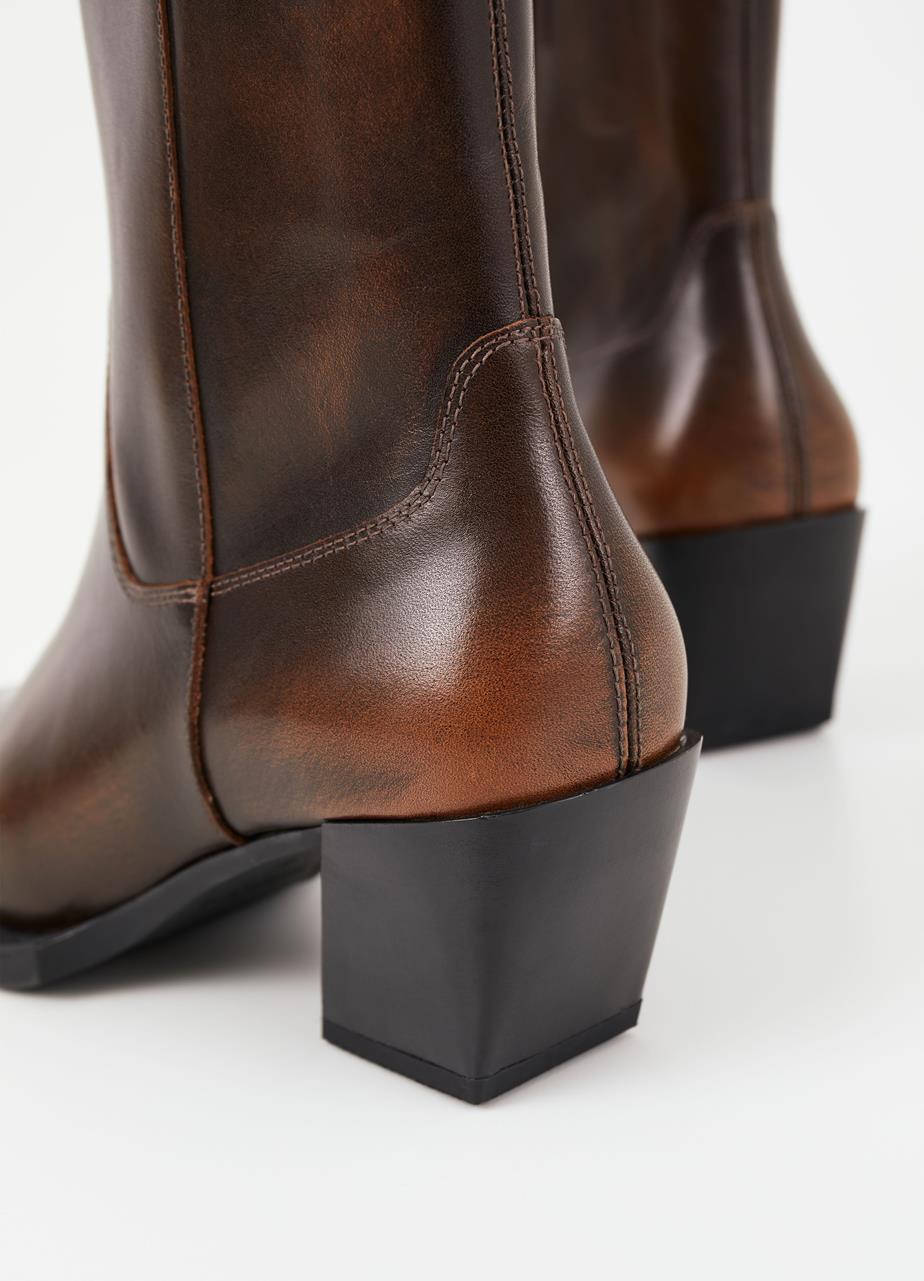 Alina boots Brown brush-off leather