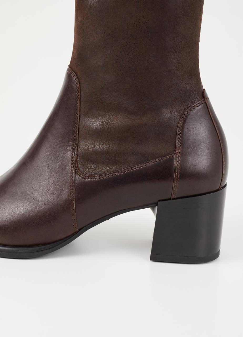 Giselle boots Brown leather/comb