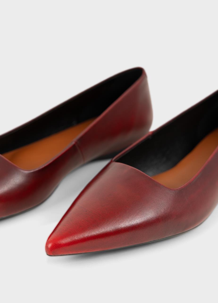 Hermine ballet flats Red brush-off leather