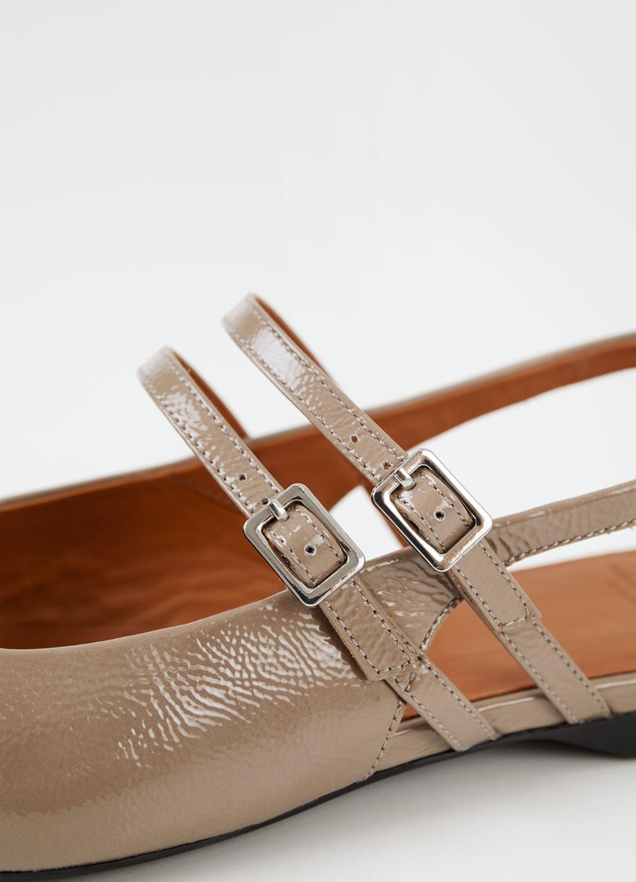 Hermine ballet flats Light Brown patent leather