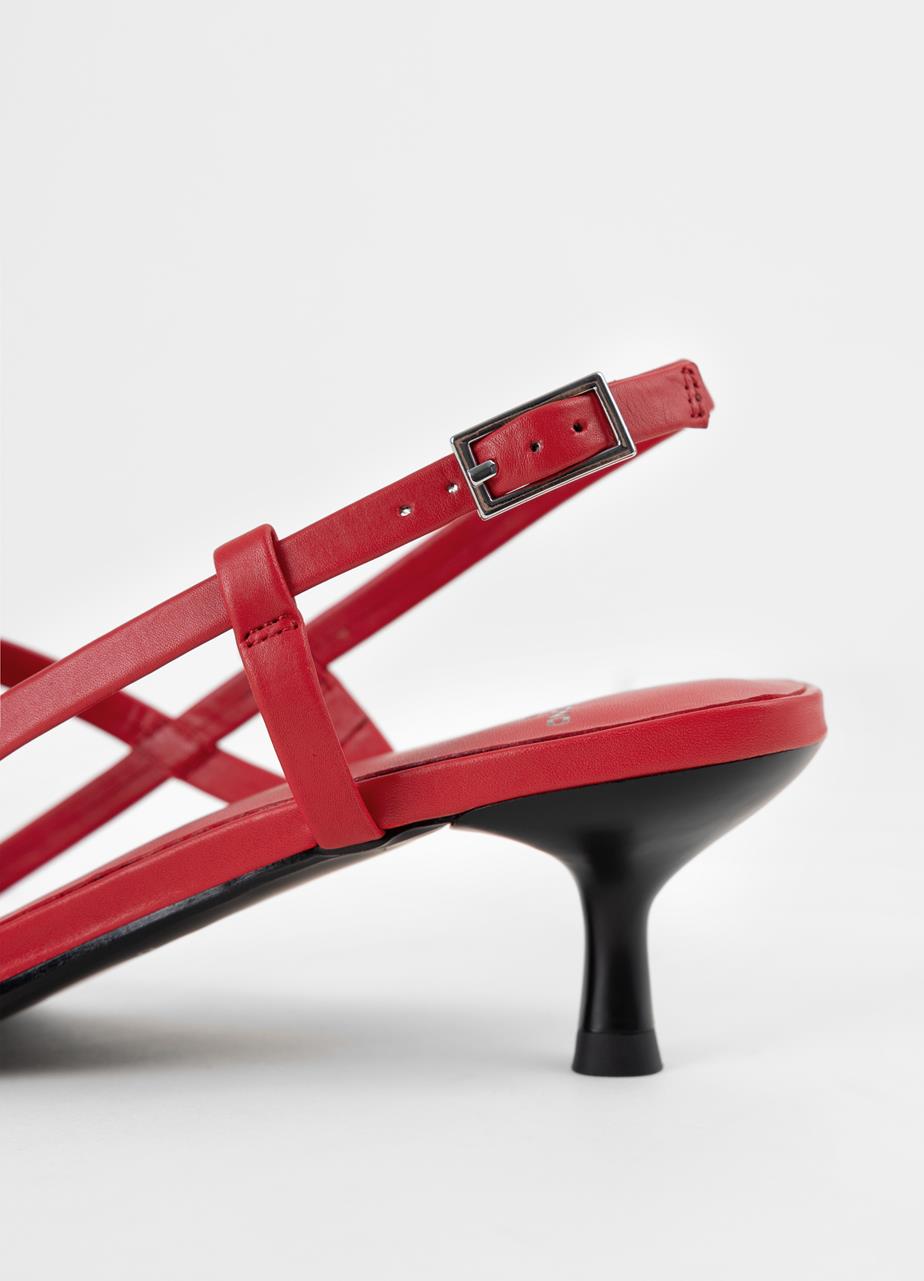 Jonna heeled sandals Red leather