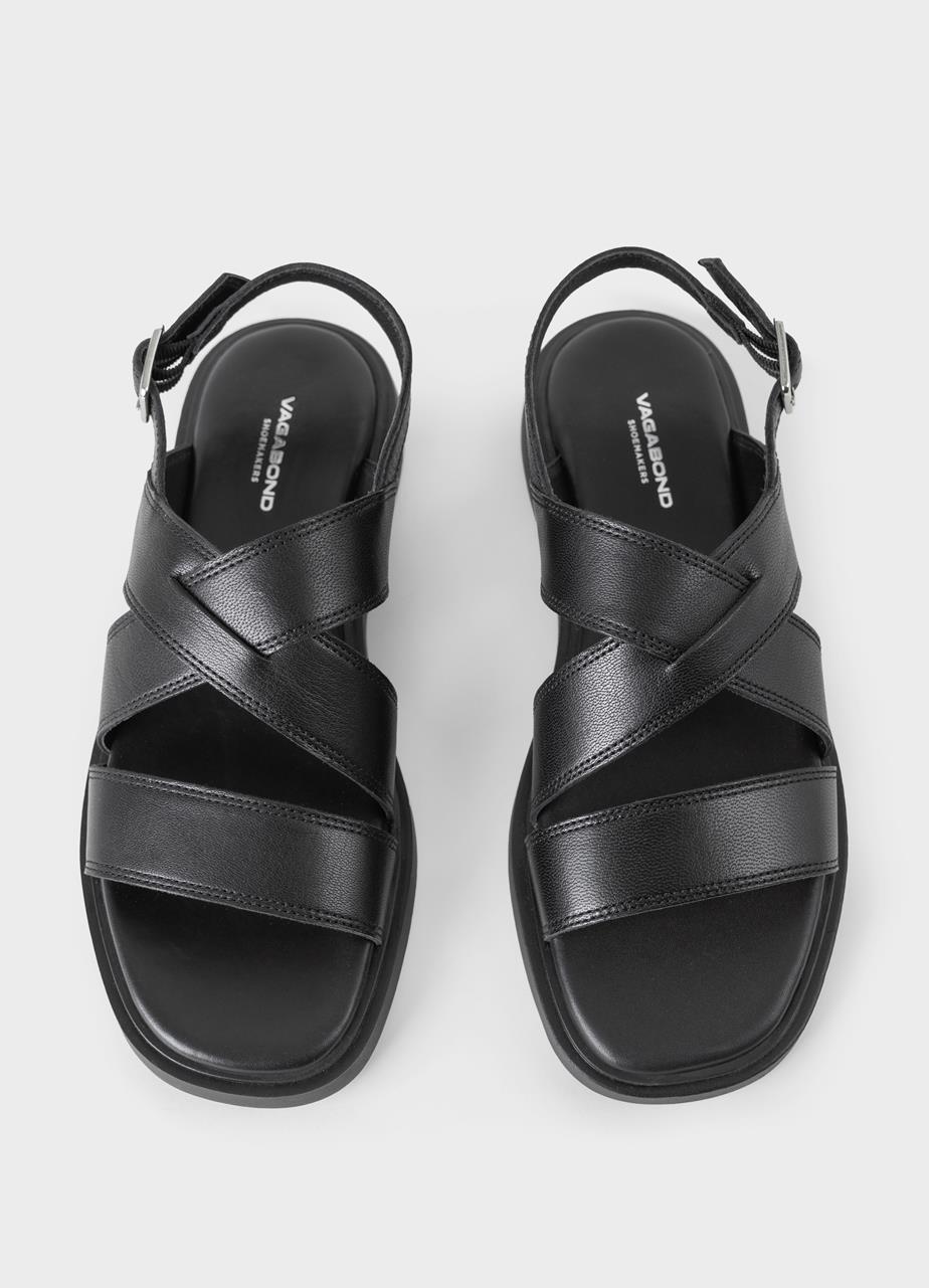 Connie sandals BLACK LEATHER