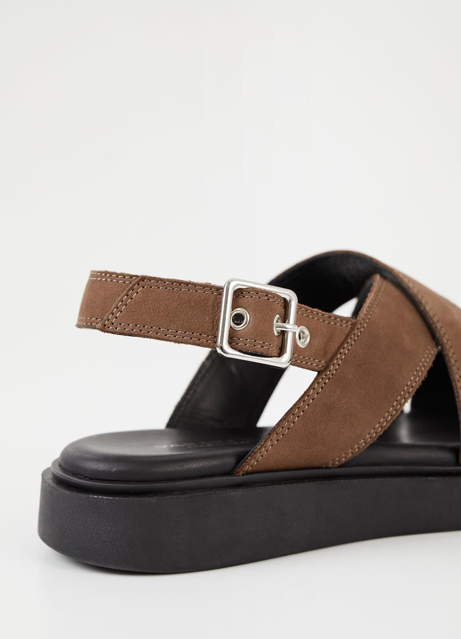 Connie sandals Brown nubuck