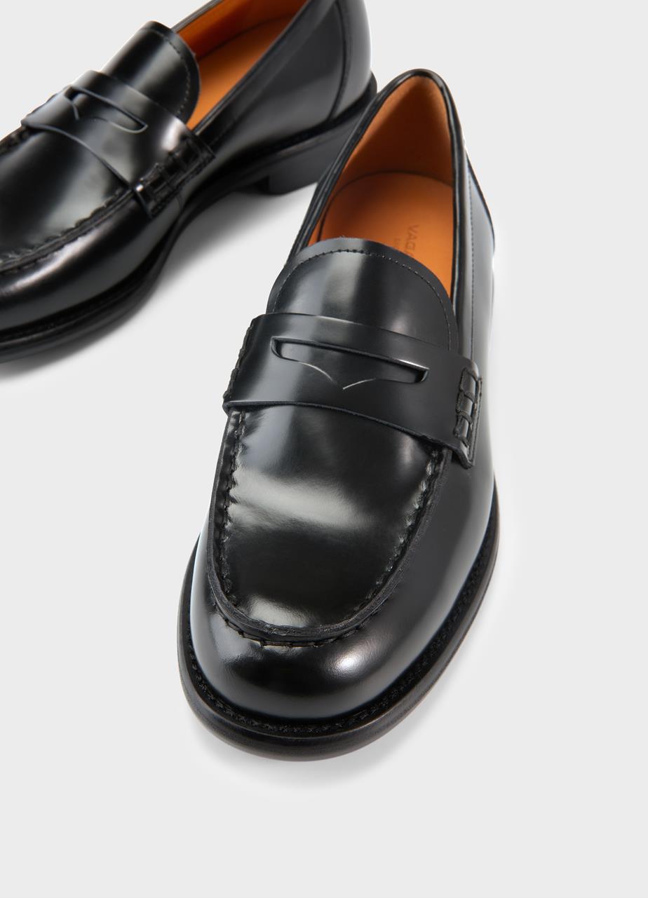 Linn loafers Black, Polished Leather