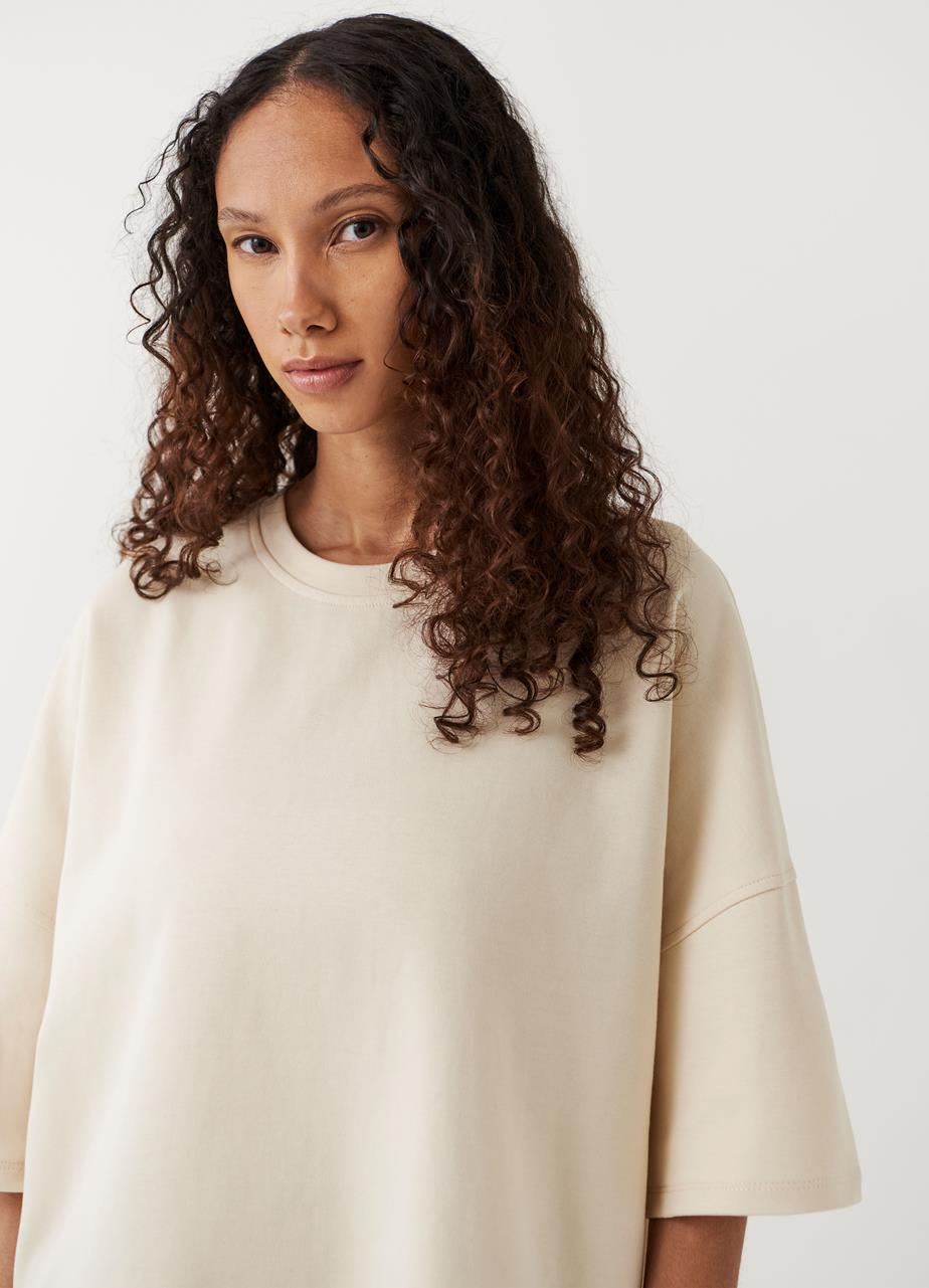 Boxy t-shirt w Off-White textile