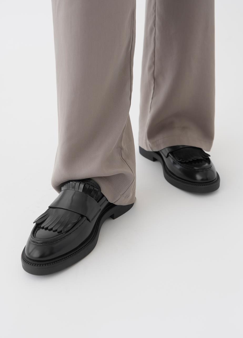 Alex w loafers Black polished leather