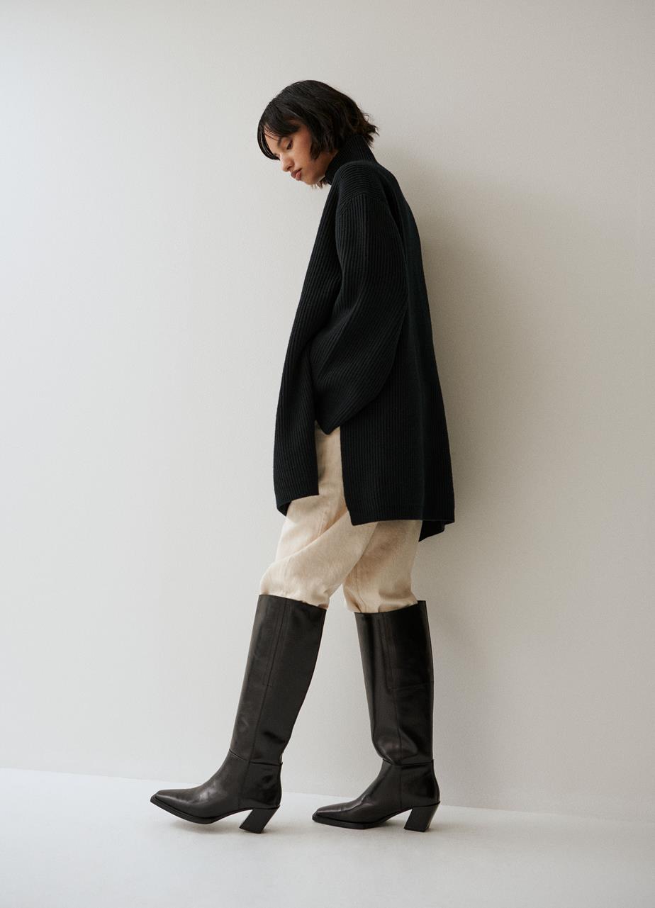 Alina tall boots Black leather