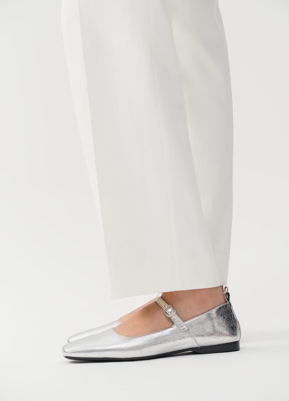 Delia ballet flats Silver metallic leather