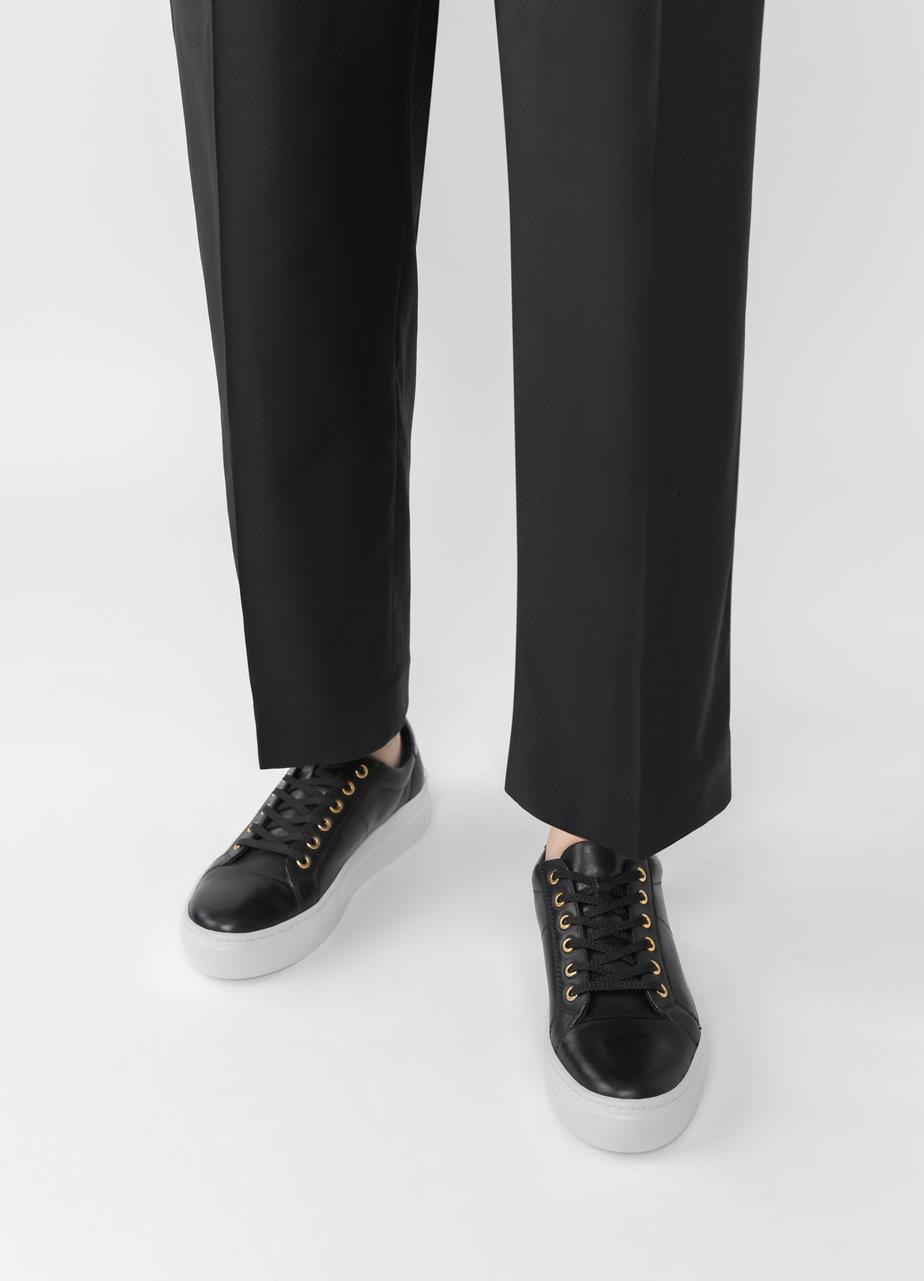 Zoe platform sneakers Black leather