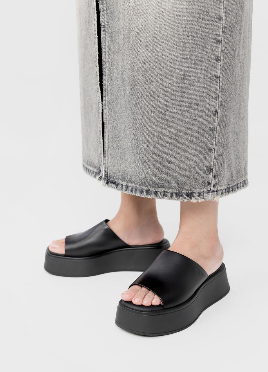 Courtney sandals Black leather