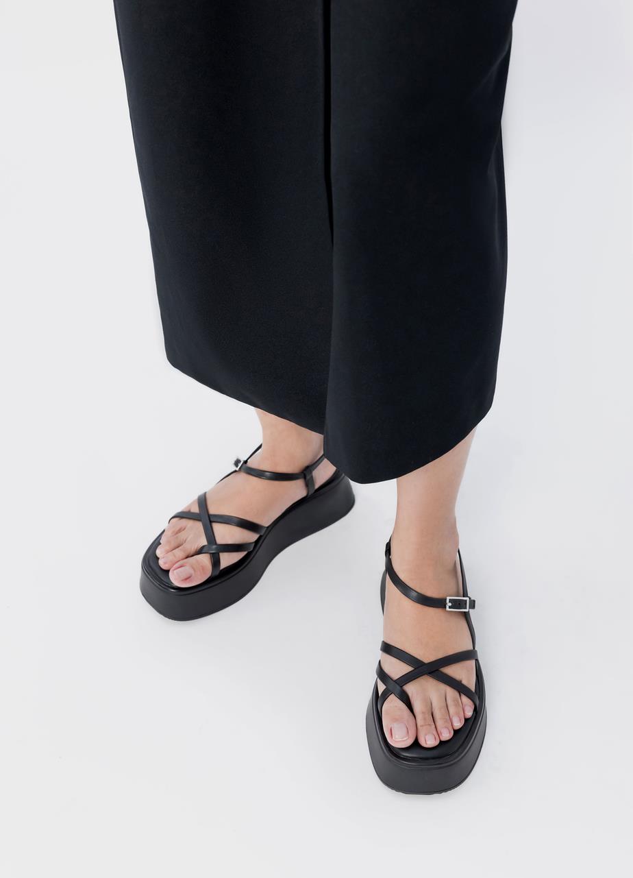 Courtney sandals Black leather