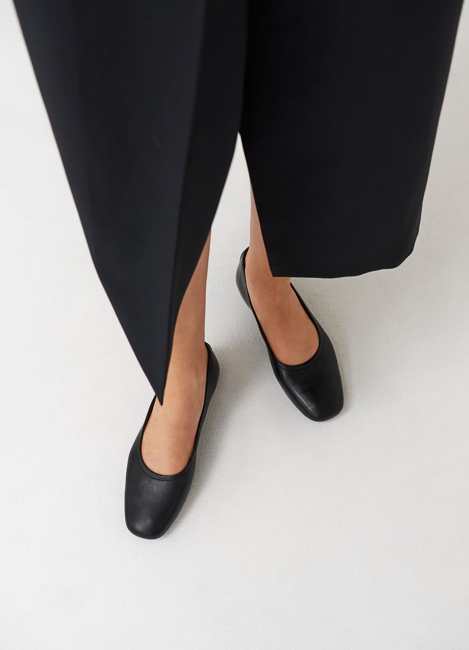 Jolin ballet flats BLACK LEATHER
