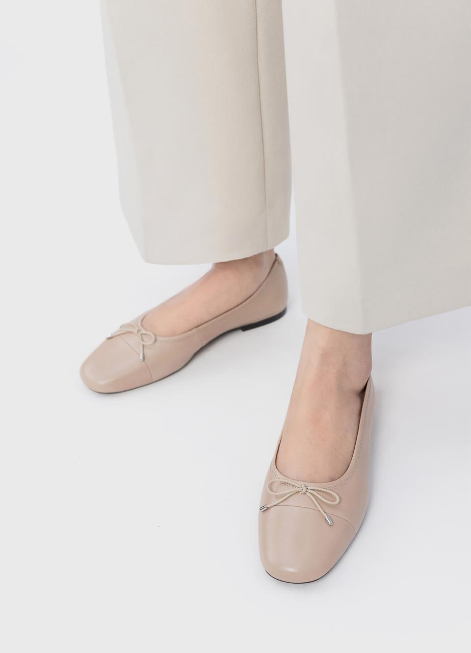 Jolin ballet flats Light Brown leather