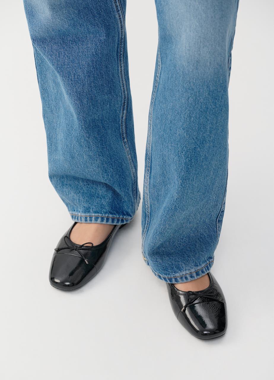 Jolin ballet flats Black patent leather