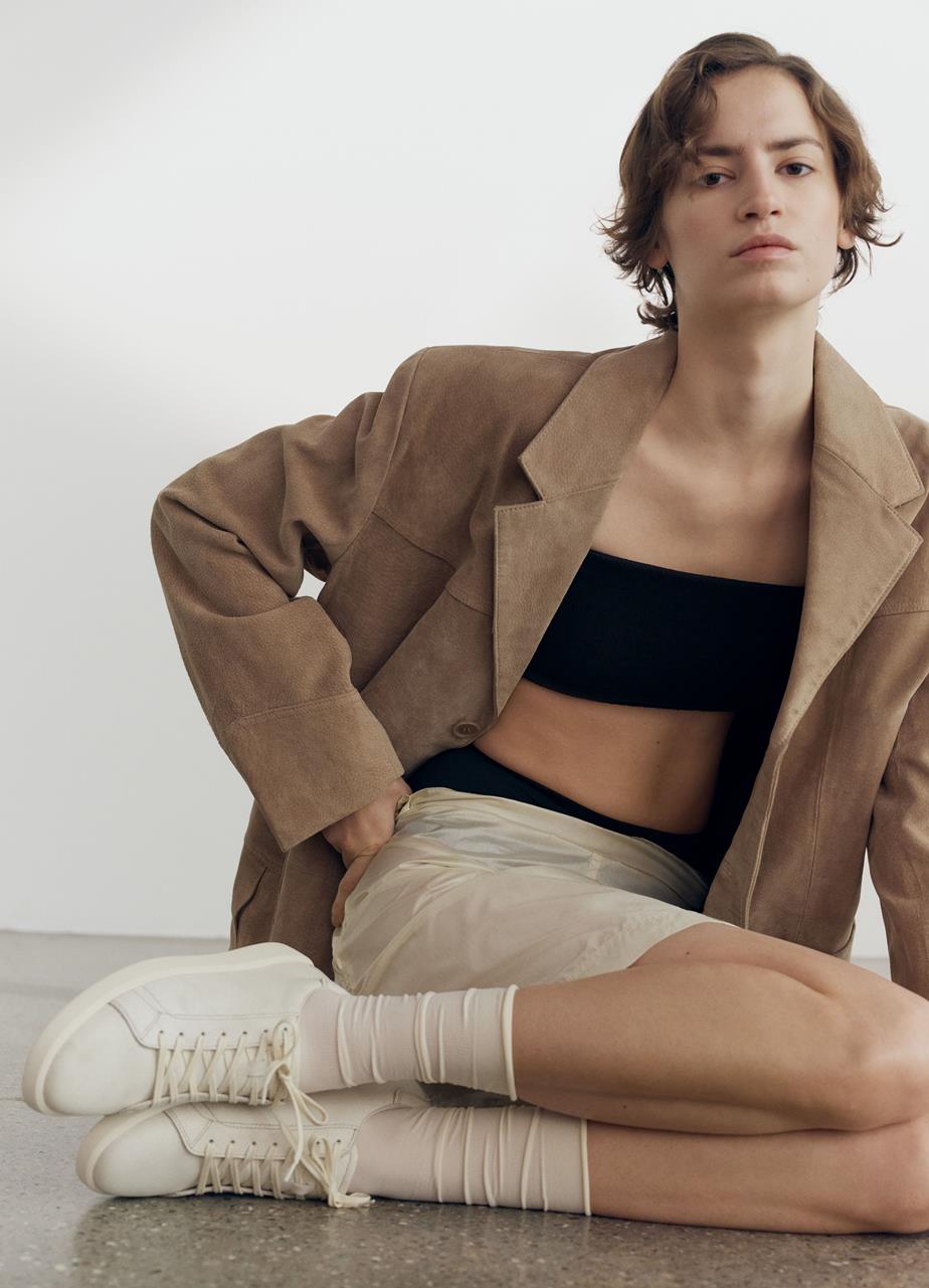 Maya sneakers WHITE TEXTURED LEATHER