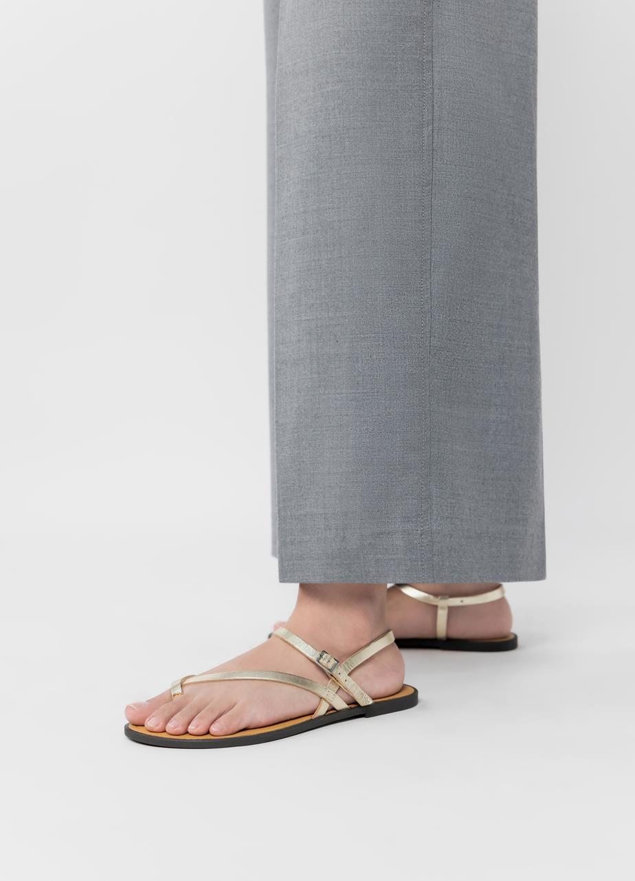 Tia 2.0 sandals Gold metallic leather