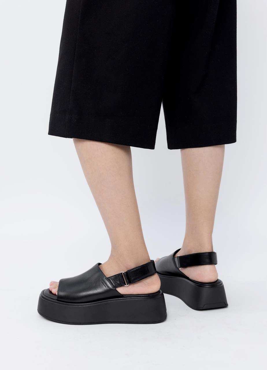 Courtney sandals Black leather
