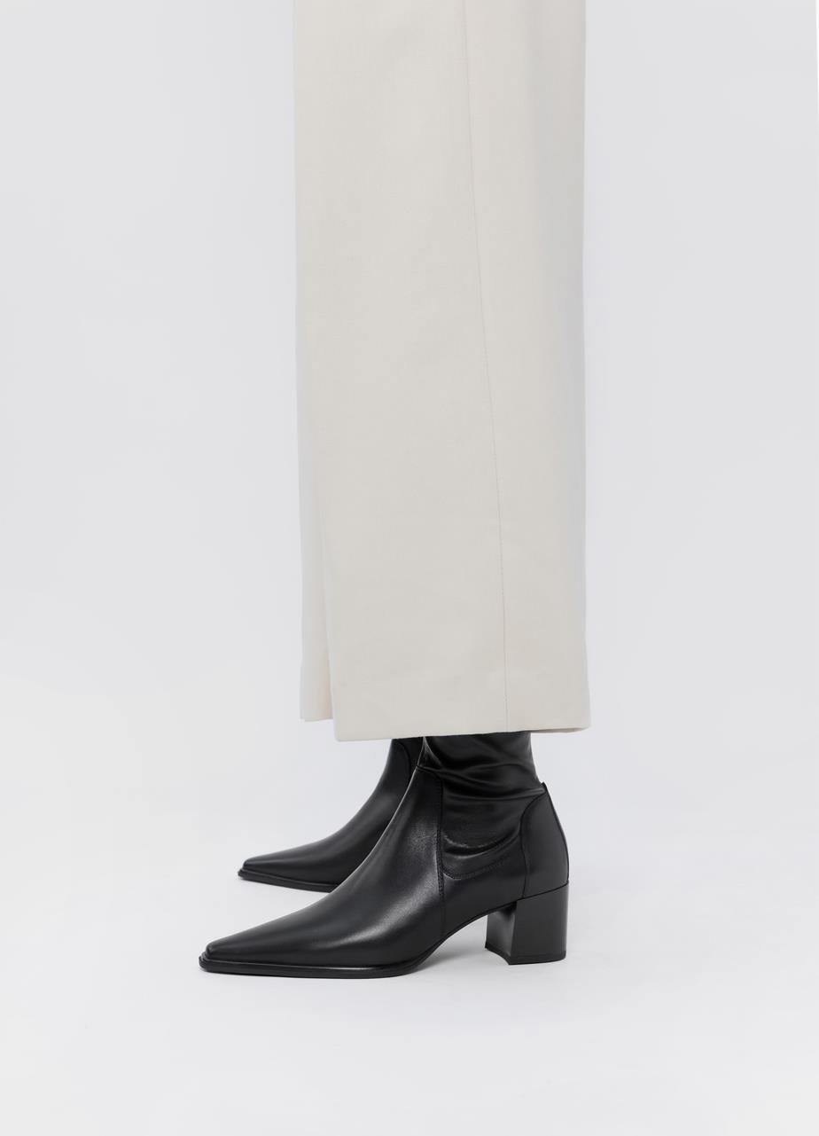 Giselle boots Black leather/comb