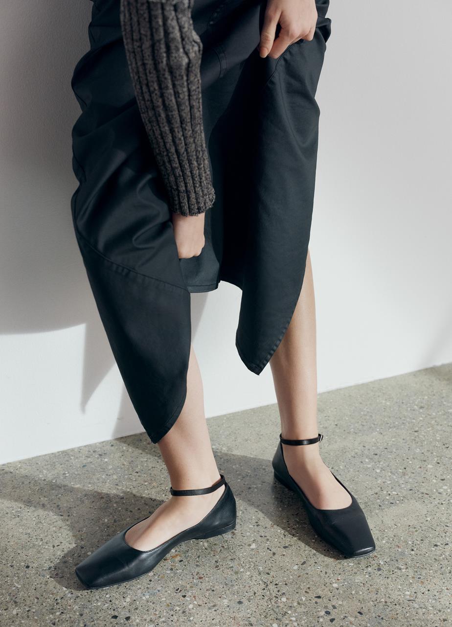 Delia ballet flats Black leather