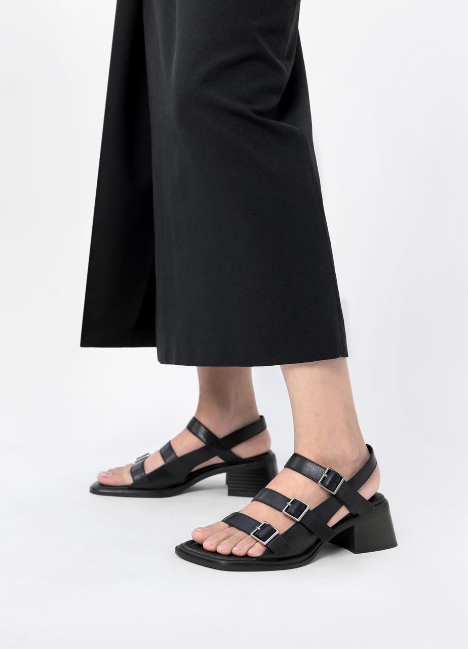 Ines sandals Black leather