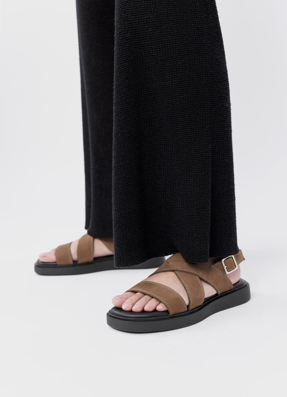 Connie sandals Brown nubuck