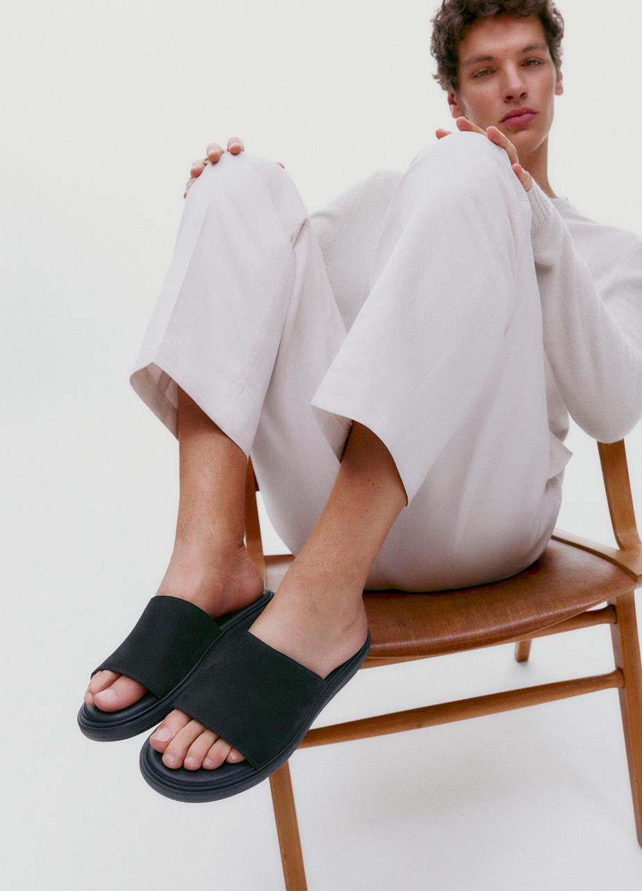 Mason sandals Black nubuck
