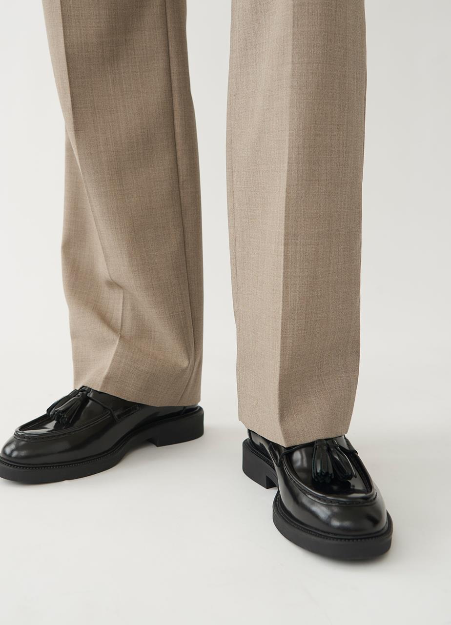 Alex m loafers Black polished leather