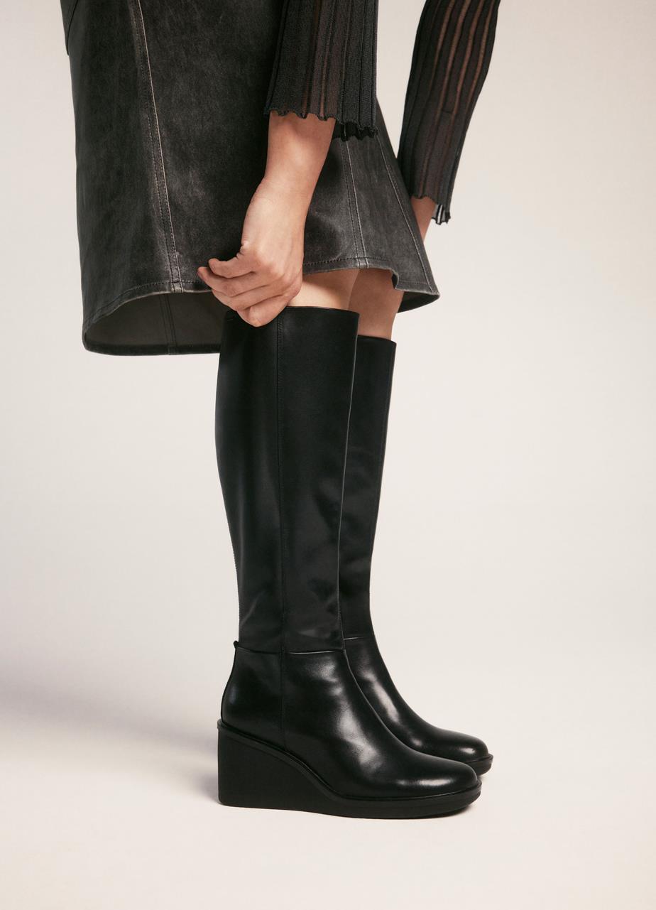 Deena tall boots Black leather