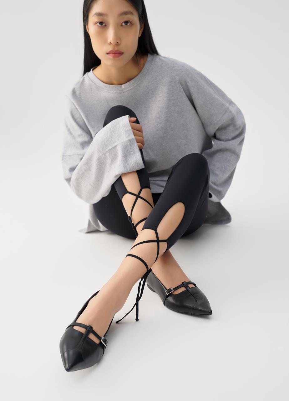 Hermine ballet flats Black leather