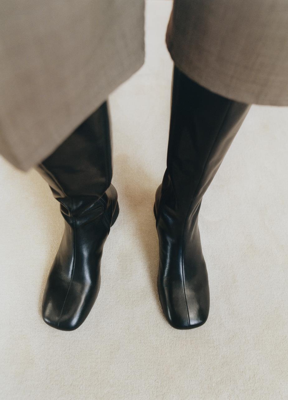 Livia tall boots Black leather