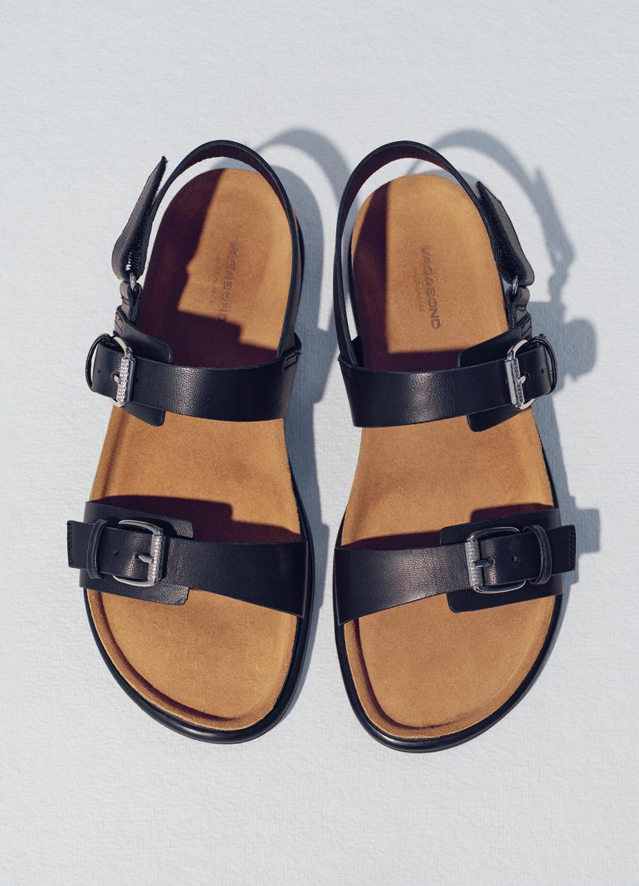 Effie sandals Black leather