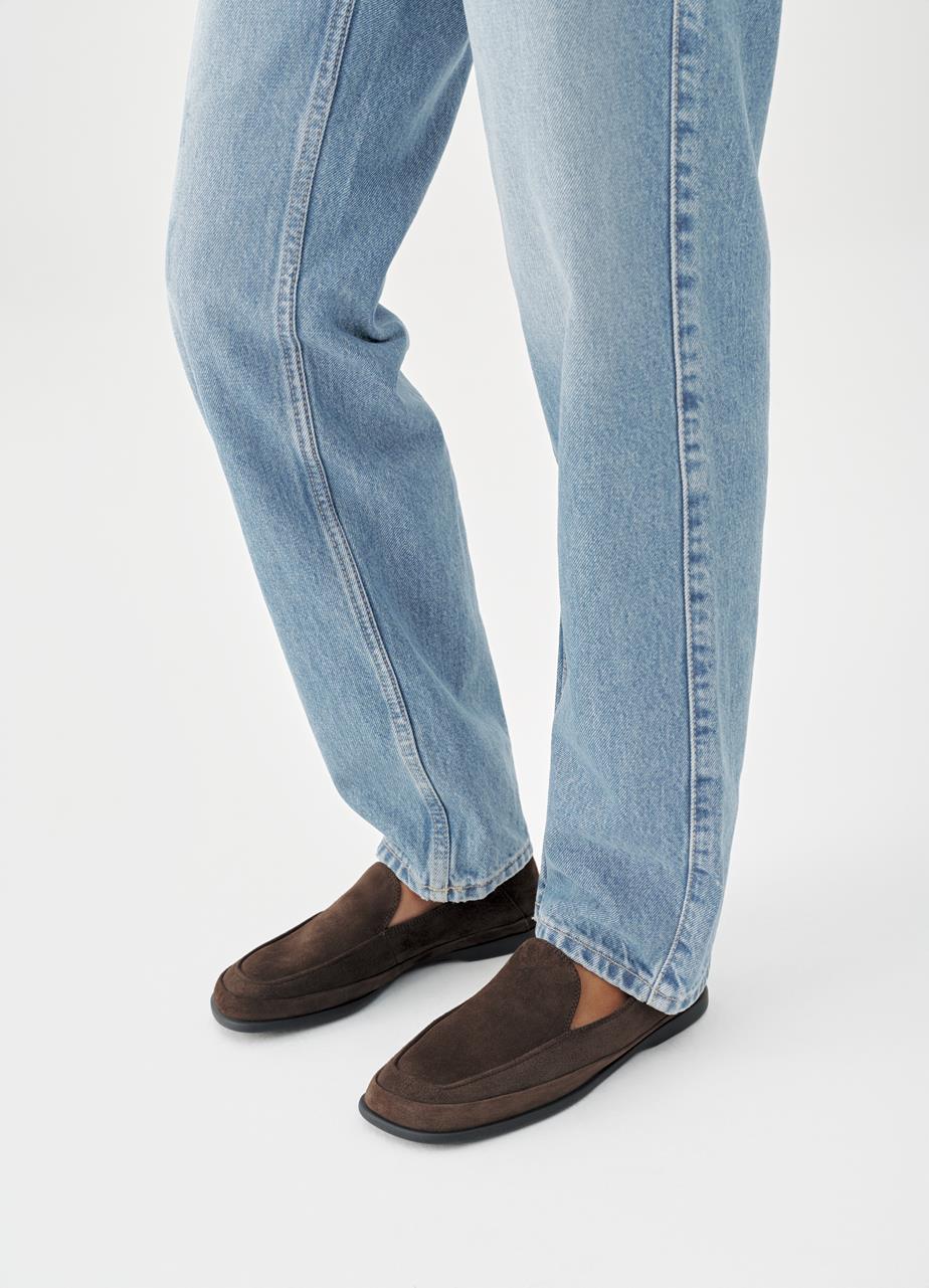 Sammie loafers Dark Brown, Suede