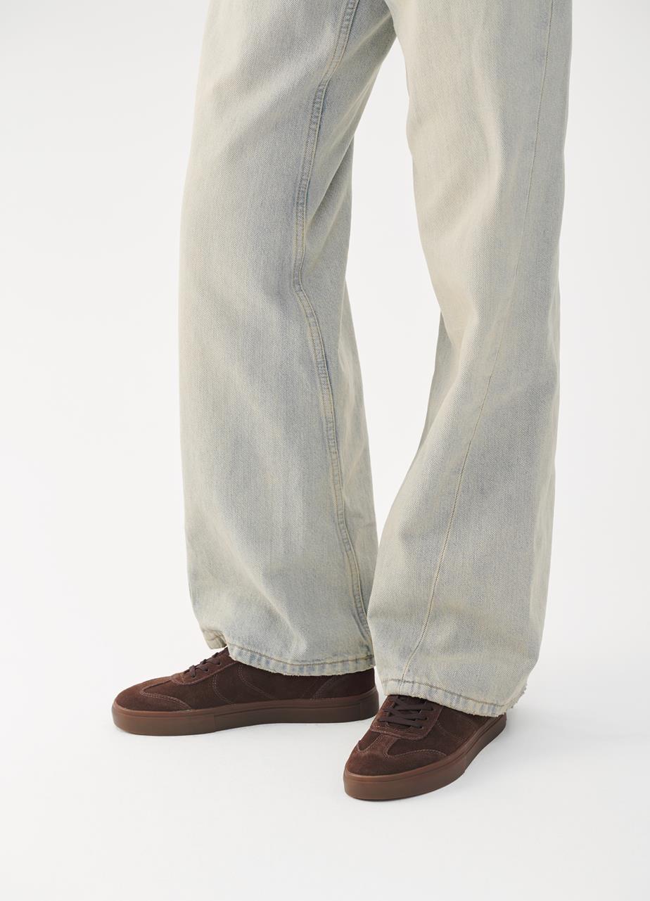 Cody sneakers Dark Brown suede/comb