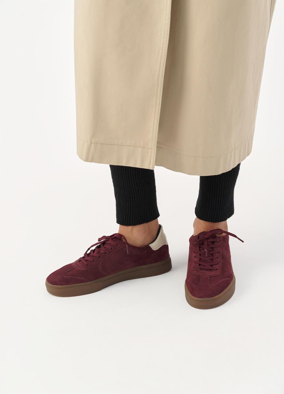 Cody sneakers Dark Red suede/comb