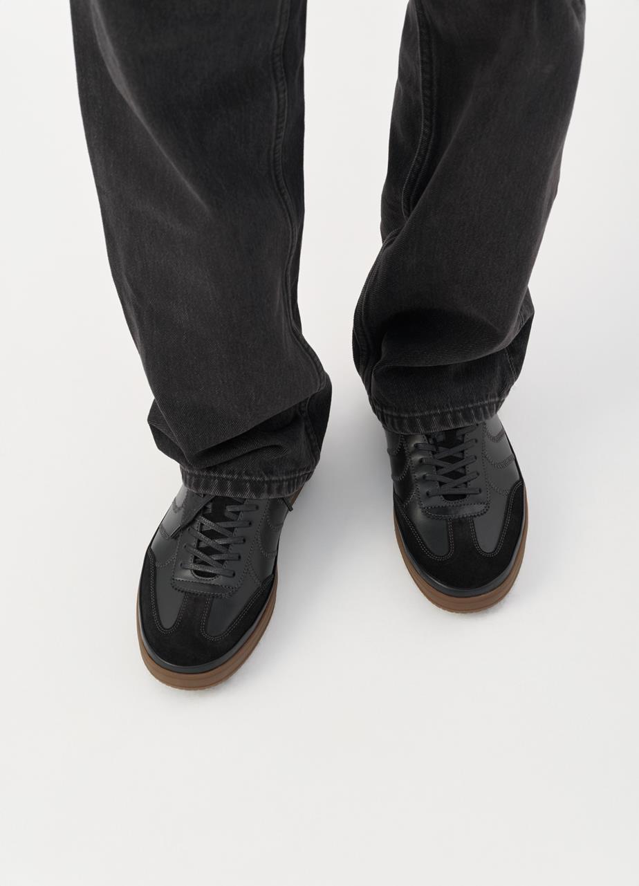 Leo sneakers Black suede/leather