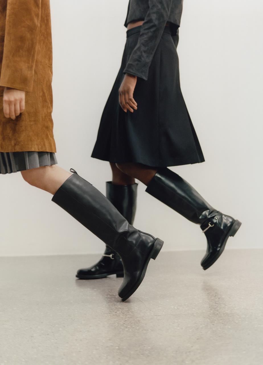 Freya tall boots Black leather