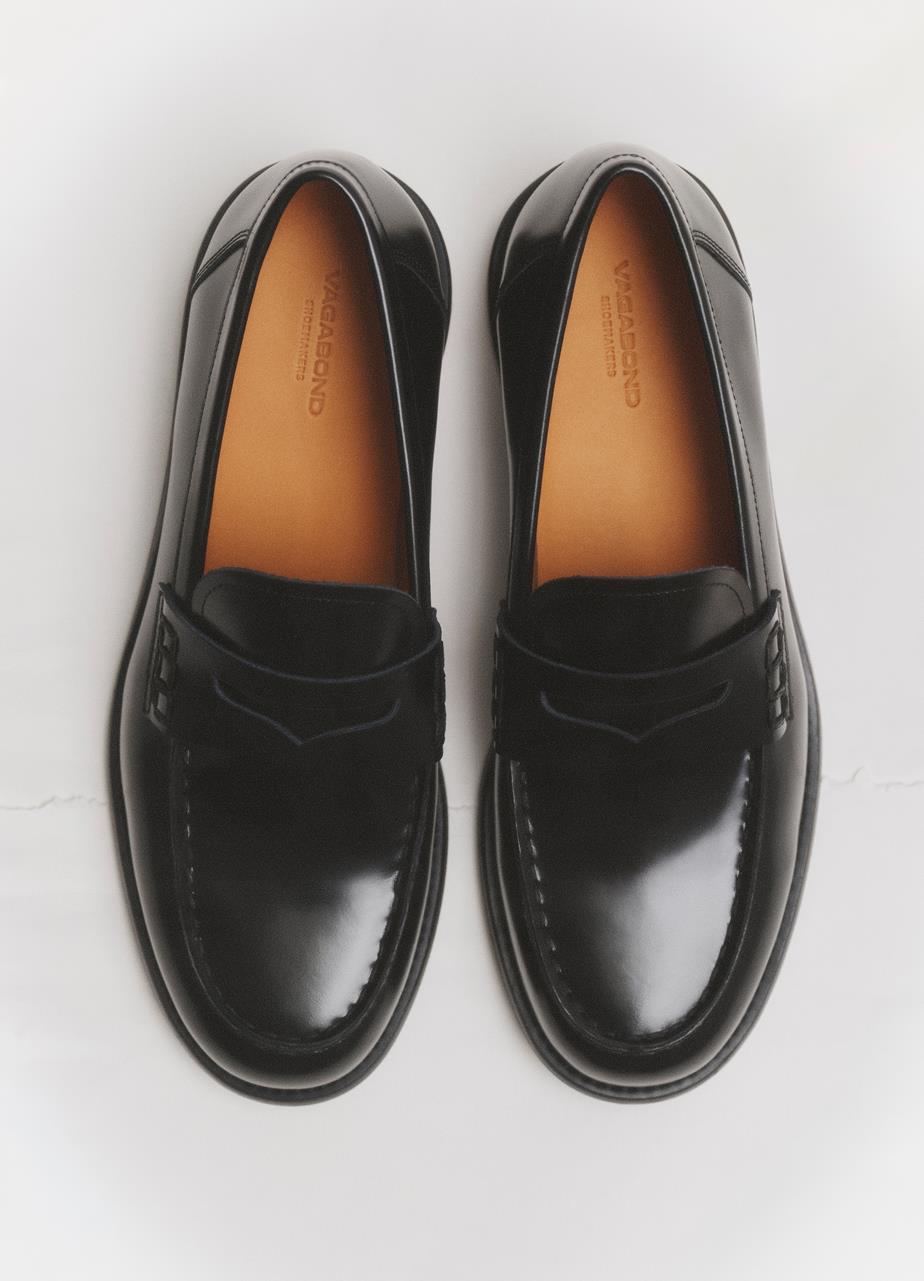 Linn loafers Black polished leather