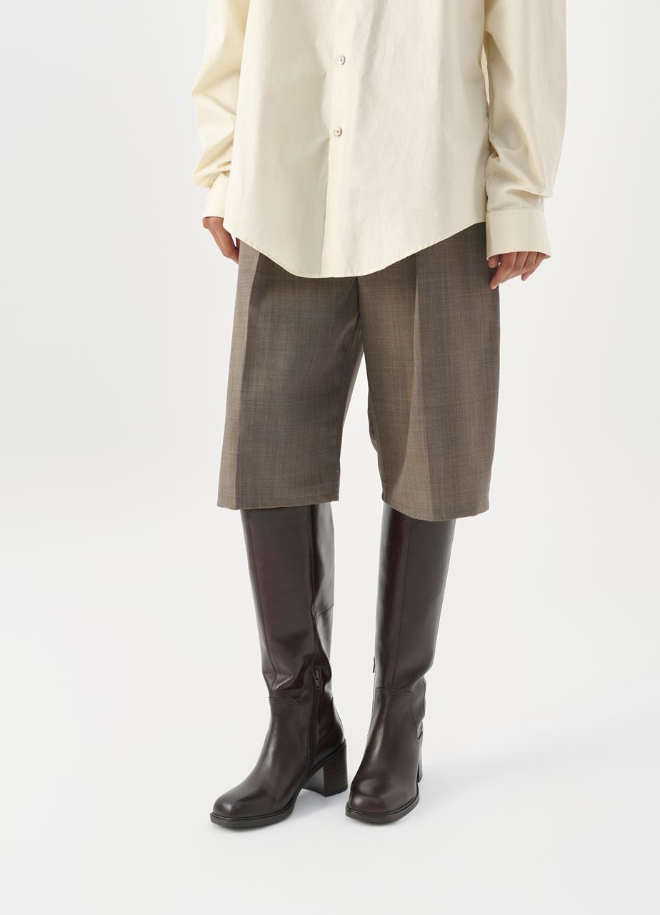 Meryl tall boots Brown leather