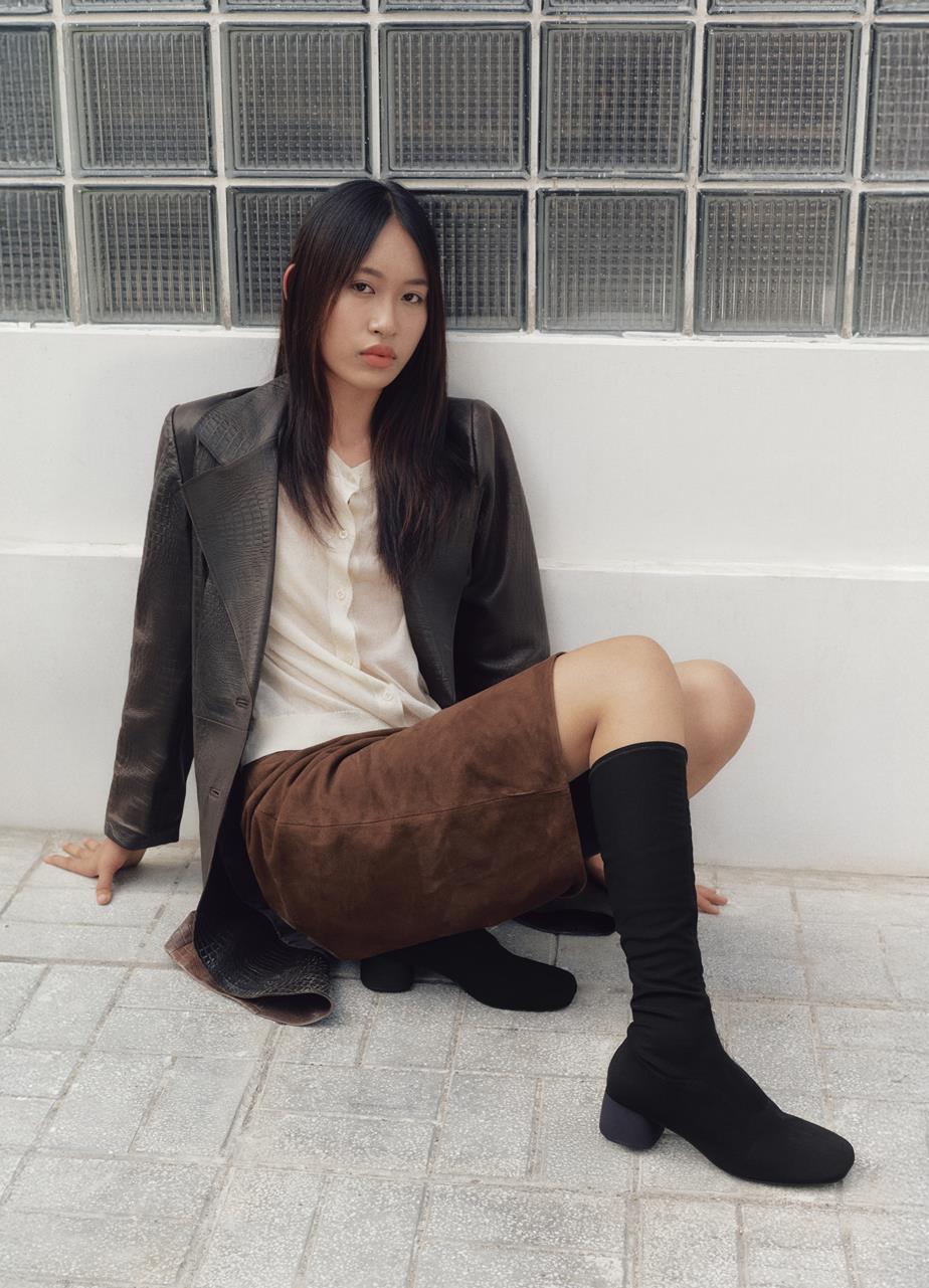 Livia tall boots Black stretch