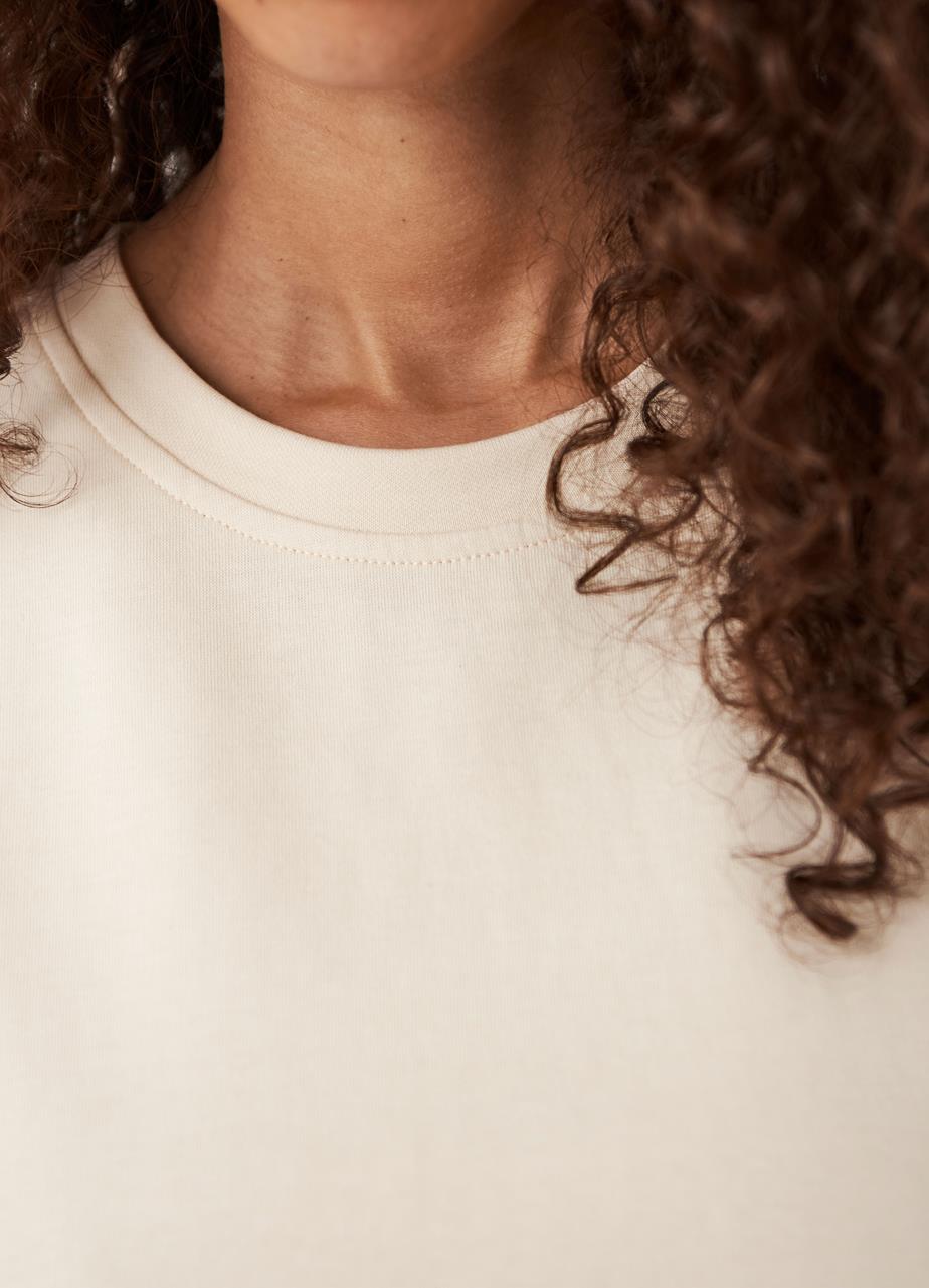 Boxy t-shirt w Off-White textile