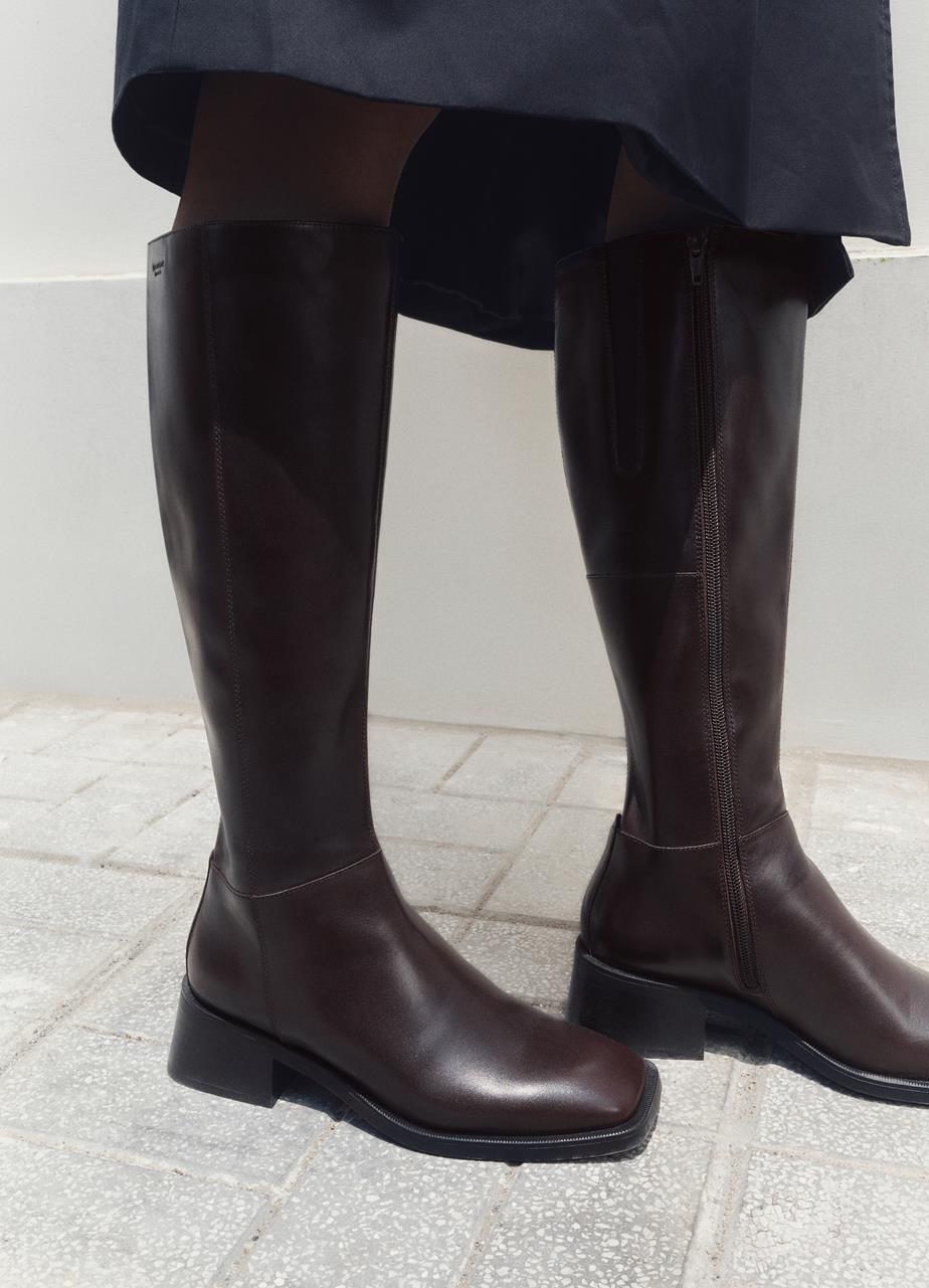 Blanca tall boots Dark Brown leather