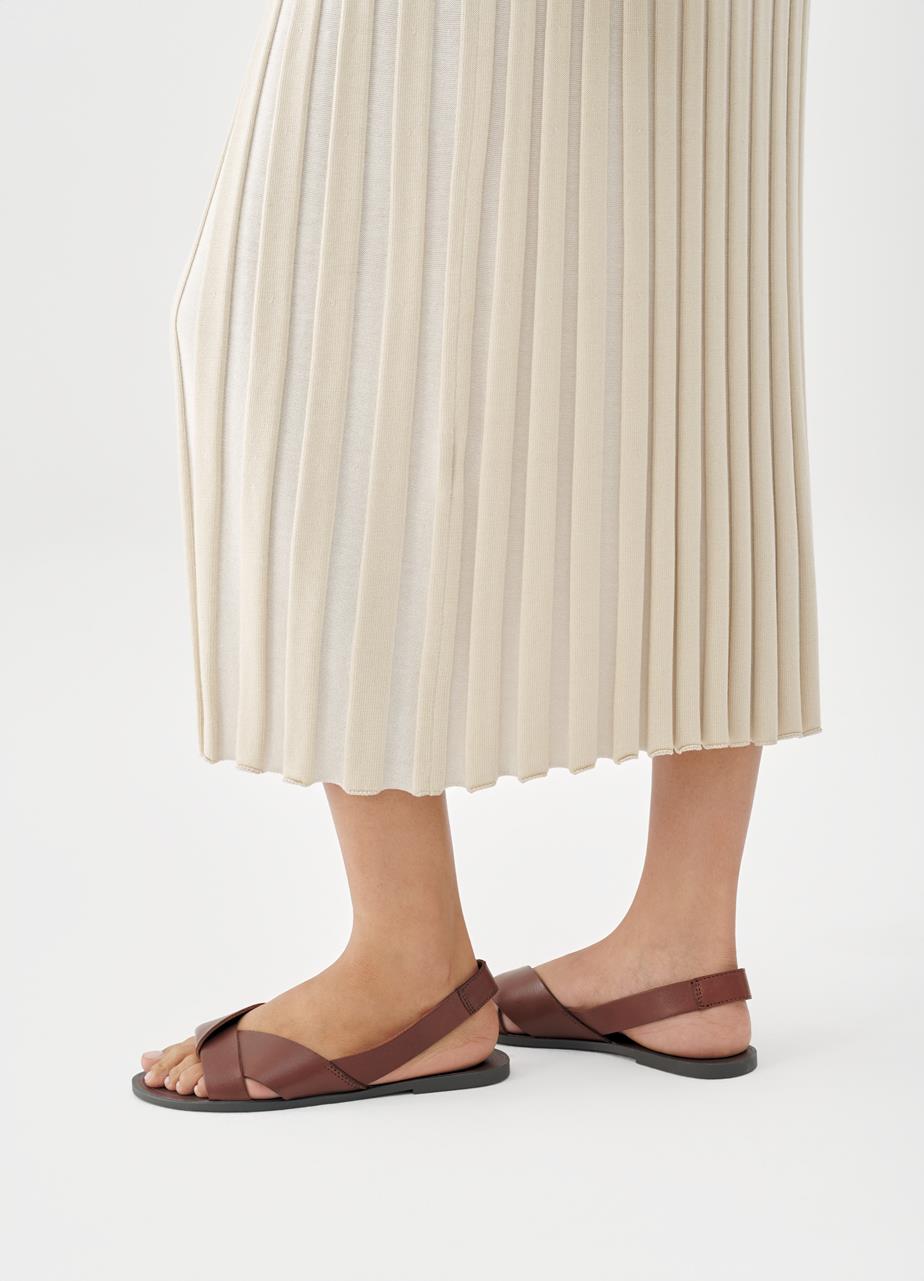 Tia 2.0 sandals Brown, Leather